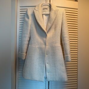 Alice + Olivia Women's White Tweed Blazer
